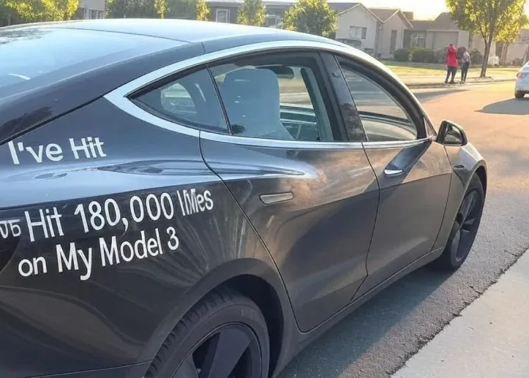 nishant soni tesla model 3 przebieg