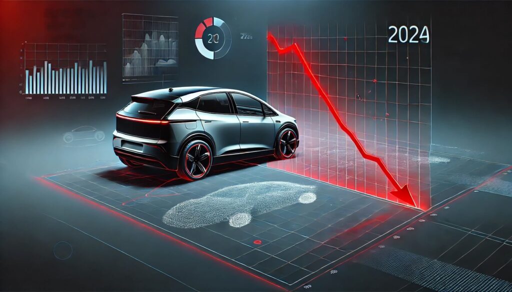 spadek sprzedaży elektryków 2024 elektromobilność polska