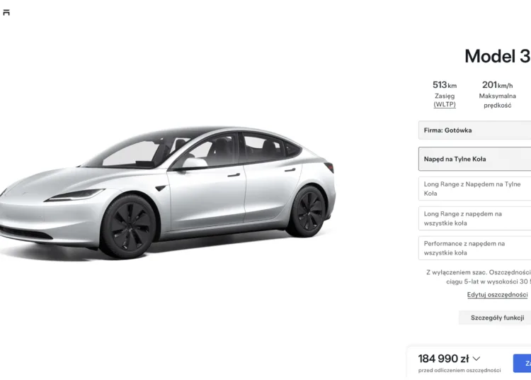 tesla model 3 obnizka 01 2025