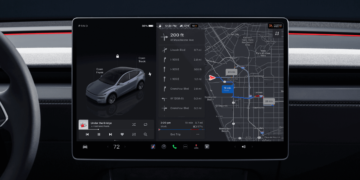 tesla model y facelift wnetrze en