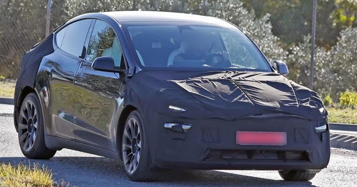 tesla model y juniper spy photo