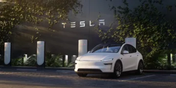 tesla model y supercharger v4