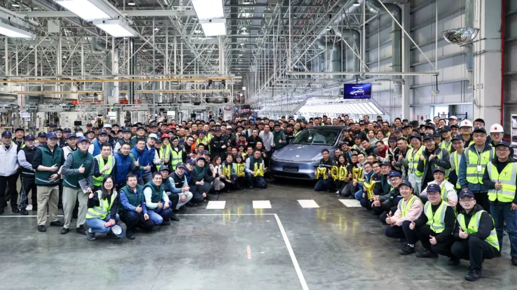 tesla model y juniper shanghai