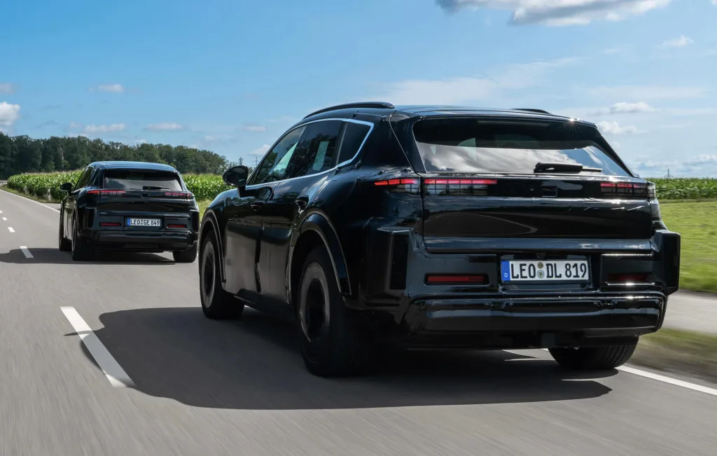 prototyp elektrycznego porsche cayenne