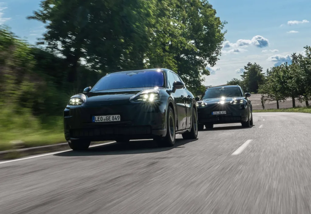 prototyp elektrycznego porsche cayenne