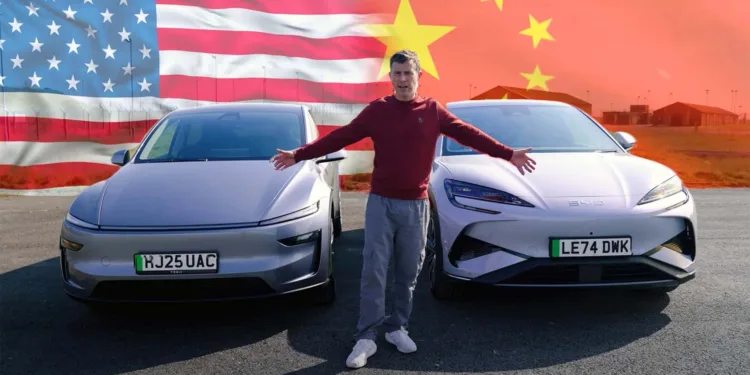 carwow tesla model y vs byd sealion 7