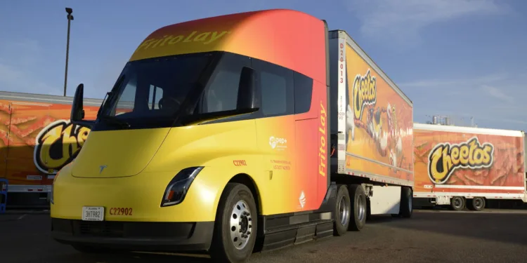 tesla semi frito lay
