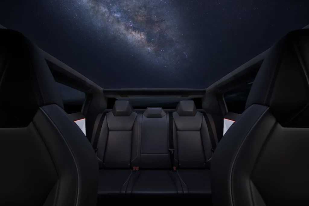 tesla cybertruck wnętrze
