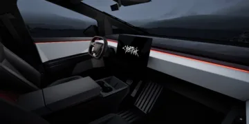tesla cybertruck wnętrze