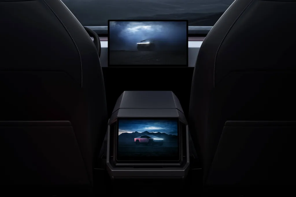 tesla cybertruck wnętrze