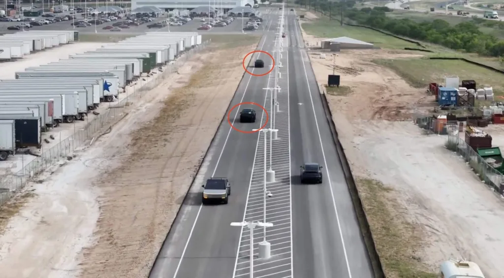 tesla giga texas tajemnicze samochody 05.2025