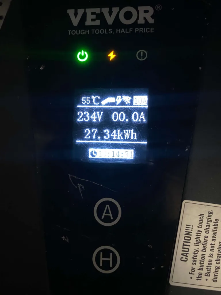 wyprawa elektrykiem do wloch ładowanie ac