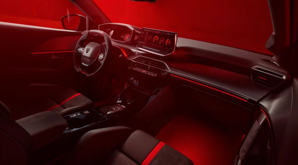 Peugeot E-208 GTi wnętrze