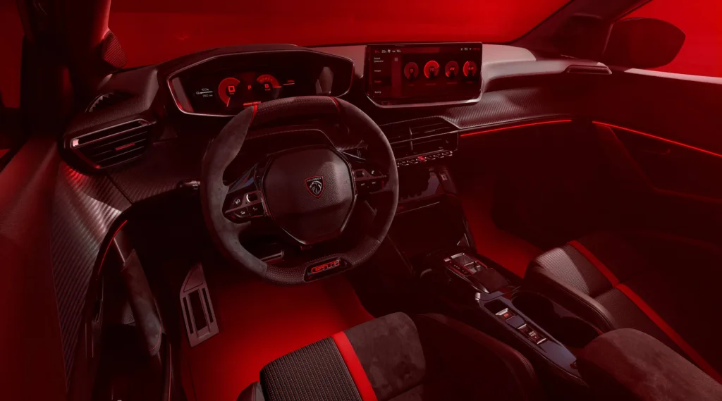 Peugeot E-208 GTi wnętrze