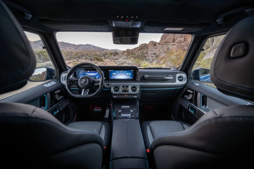 mercedes g580 wnętrze