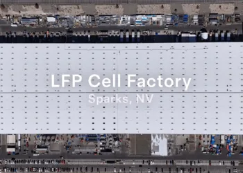 fabryka baterii lfp tesla nevada