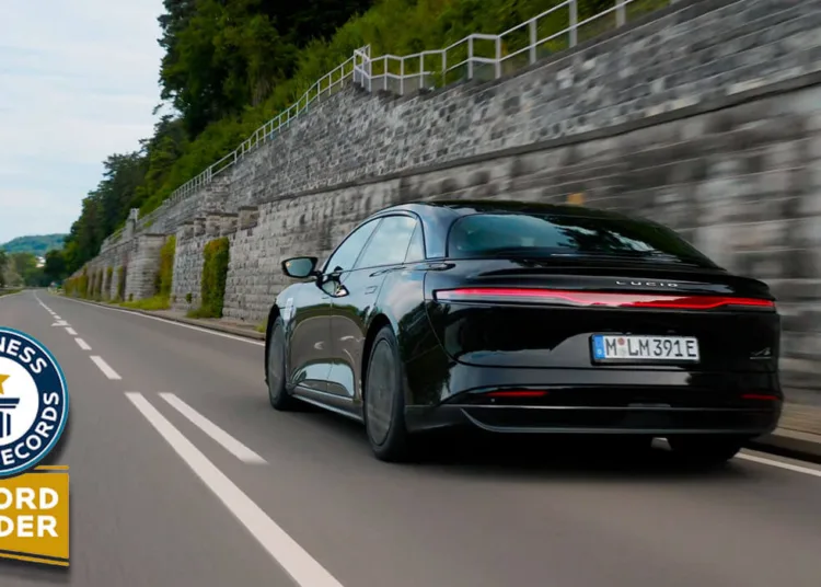 lucid air rekord guinnessa