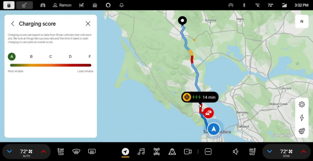rivian google maps