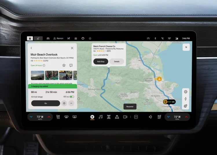 rivian google maps