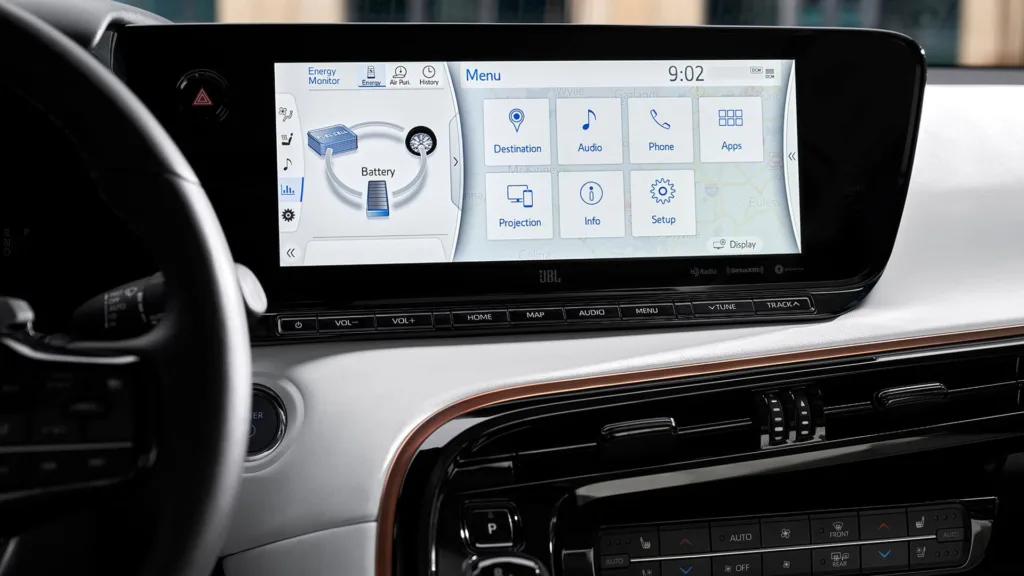 toyota mirai wnętrze