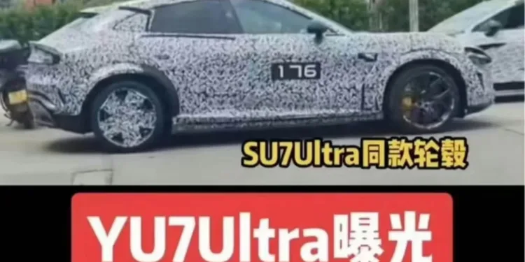 xiaomi yu7 ultra szpiegowskie zdjecia