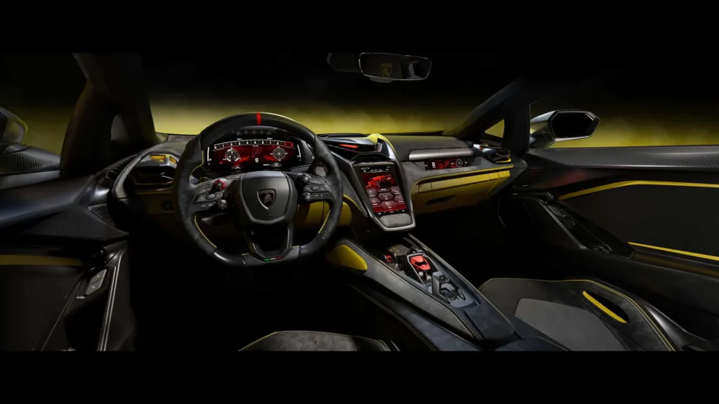 Lamborghini Fenomeno wnętrze
