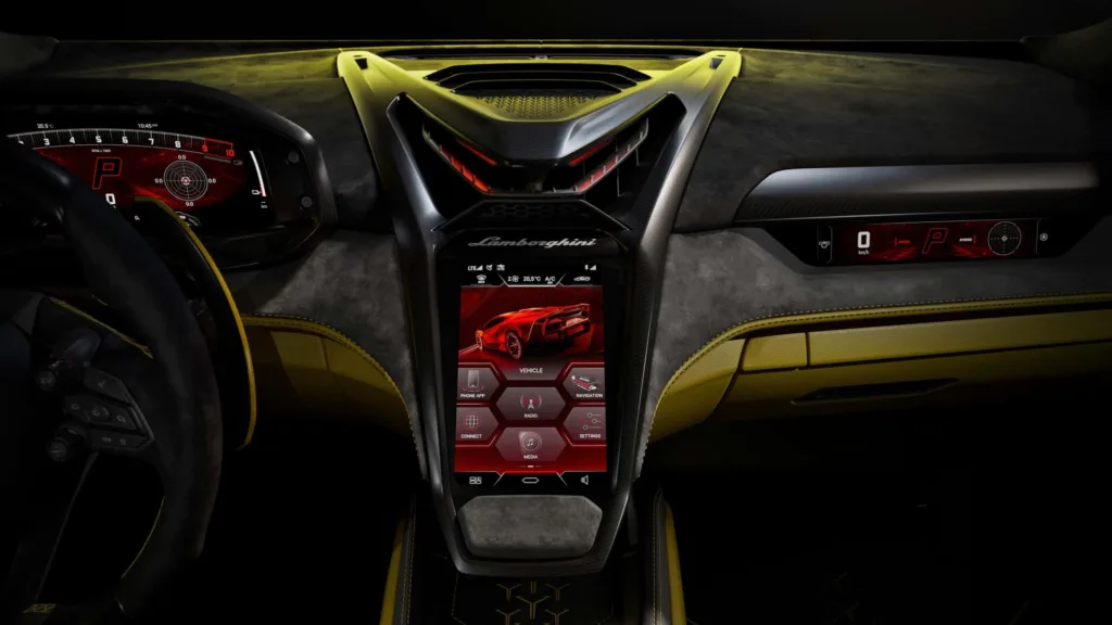 Lamborghini Fenomeno wnętrze