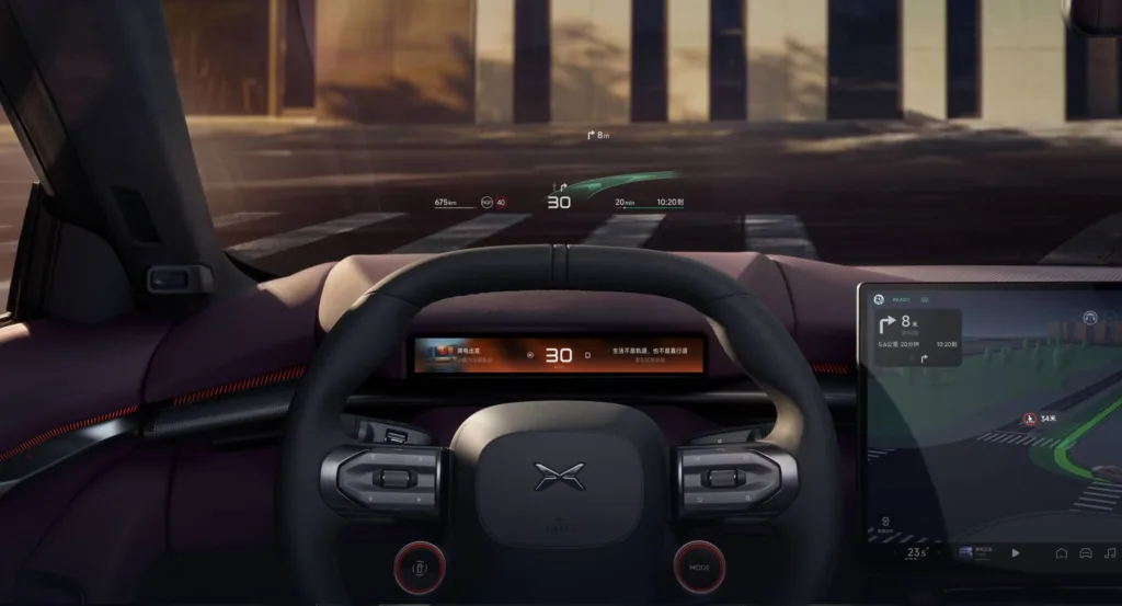 nowy xpeng p7 wnętrze ar-hud huawei