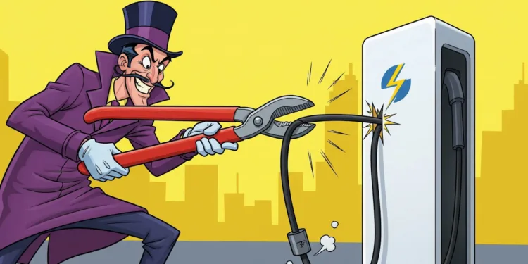 ucinanie kabla do ladowarki grafika