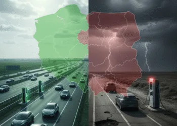 ladowarki w polsce mapa podzial