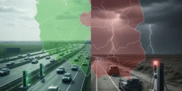 ladowarki w polsce mapa podzial