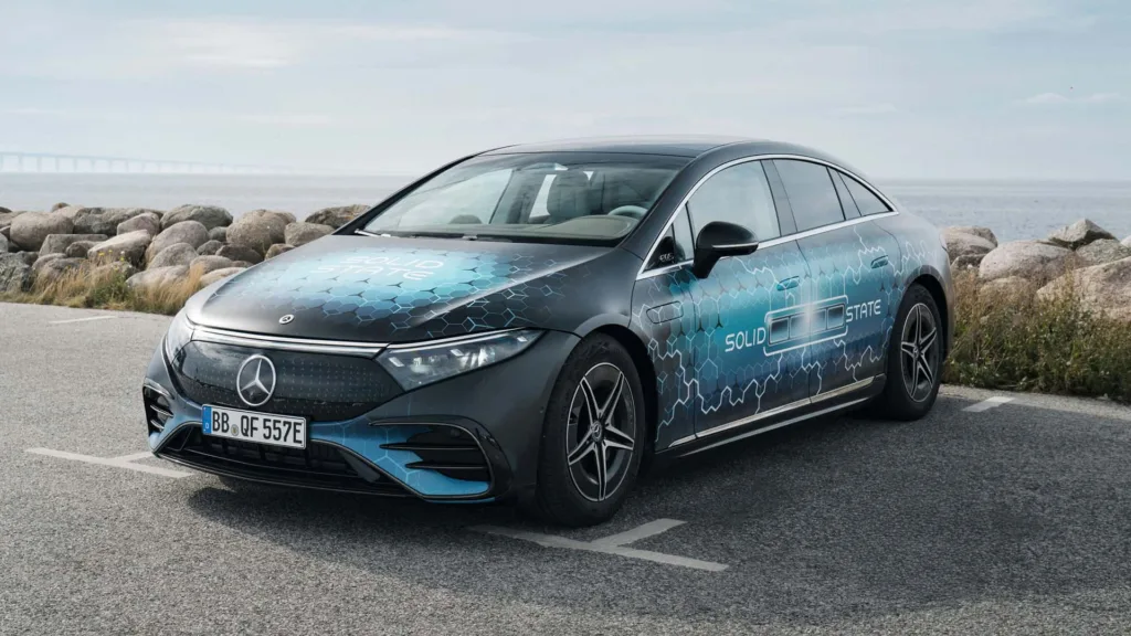 mercedes eqs solid state 1200 km przejazd