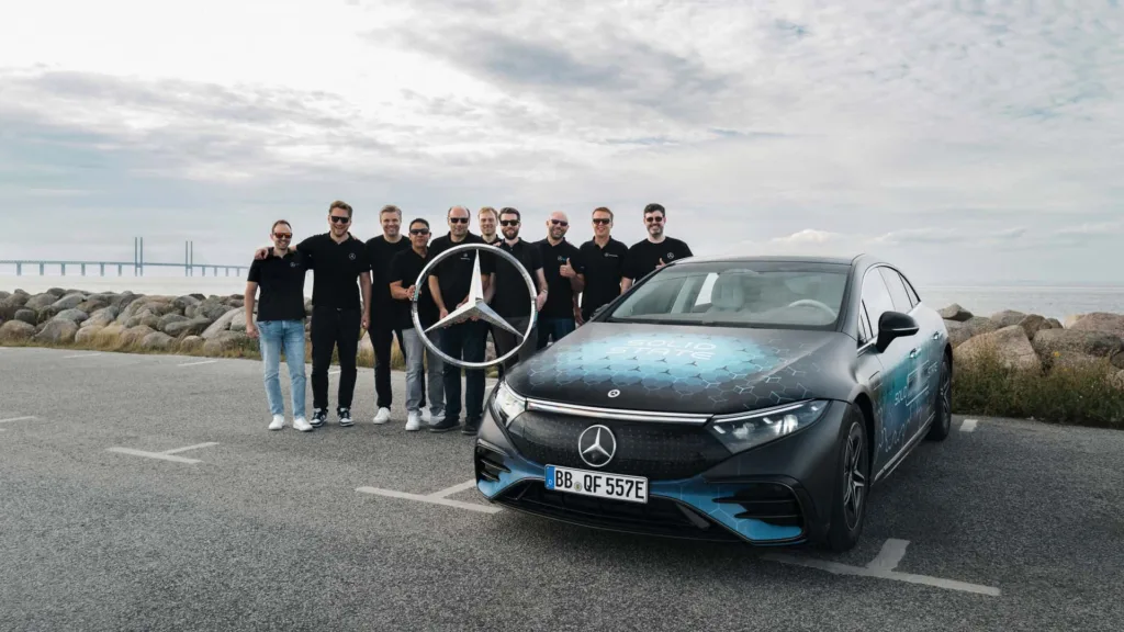 mercedes eqs solid state 1200 km przejazd