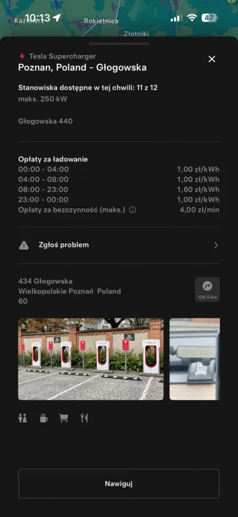 nowe stacje supercharger polska 09.2025 poznań