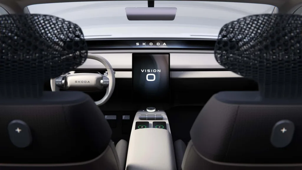 skoda vision o nowa octavia ev wnętrze
