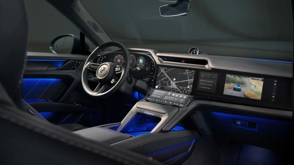 porsche cayenne ev wnętrze
