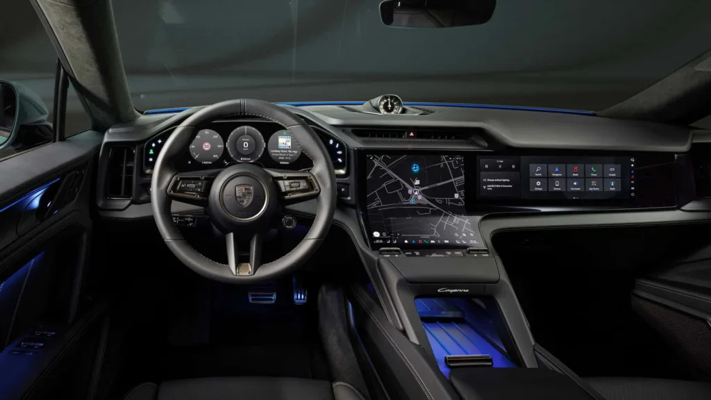 porsche cayenne ev wnętrze