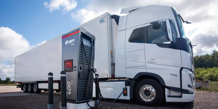 ładowarka dla ciężarówek eon niemcy