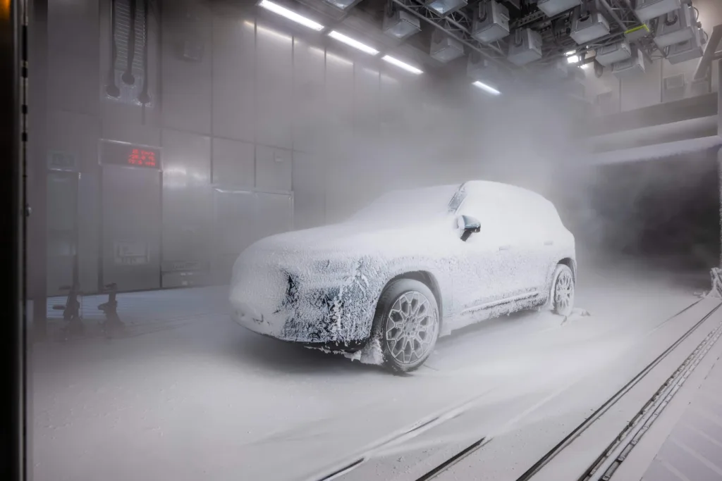 mercedes glb eq zapowiedzi test mrozu