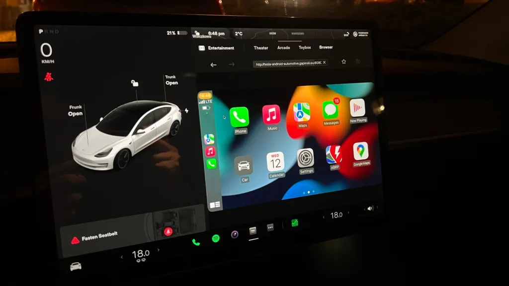 obejscie apple carplay tesla