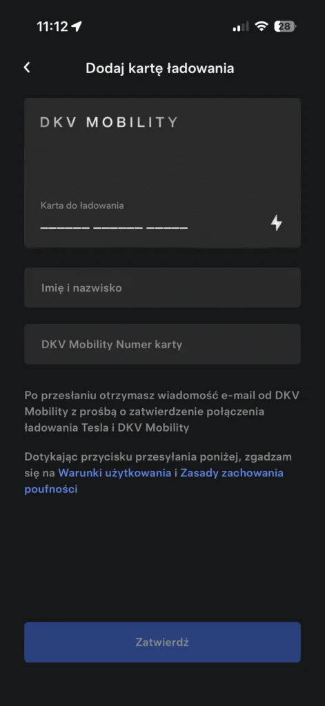 tesla karty flotowe supercharger