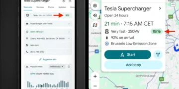 tesla supercharger google maps