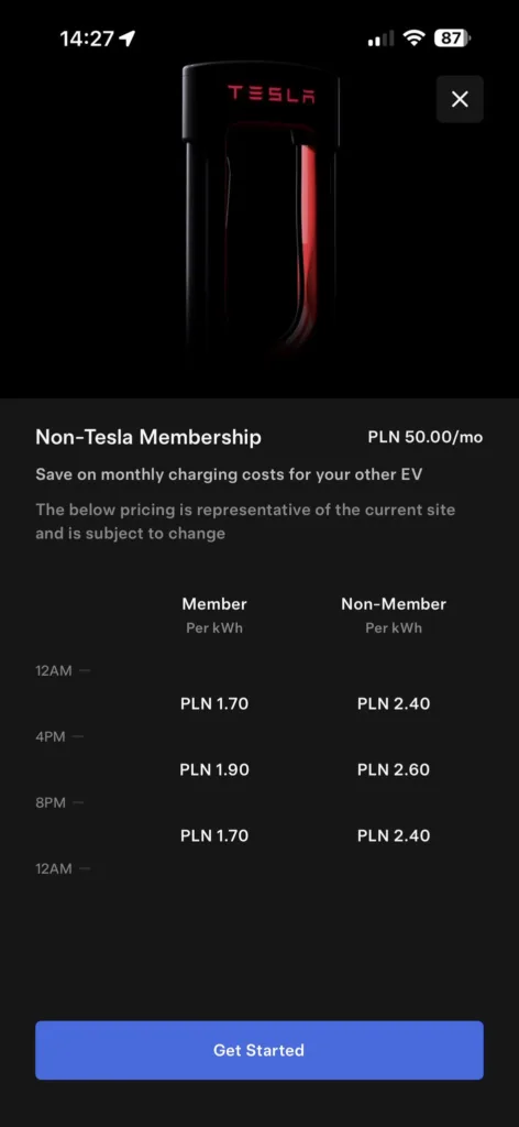 tesla supercharger rumia otwarty