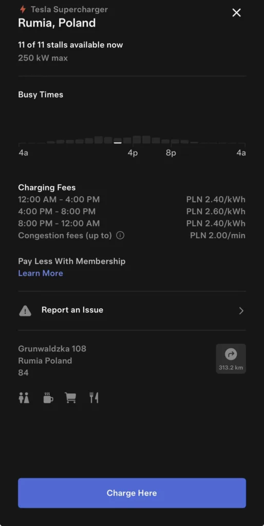 tesla supercharger rumia otwarty