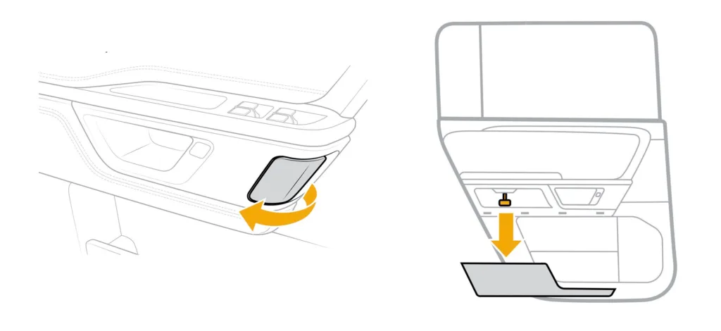 rivian awaryjne otwieranie drzwi