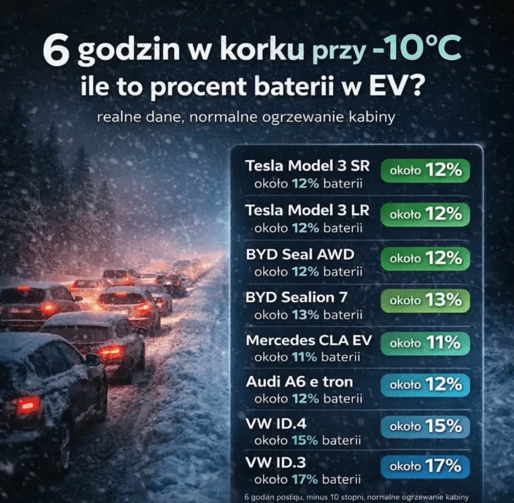 Paraliż na S7 i „zamarzające” elektryki. Sprawdzamy, dlaczego internet zalała fala hejtu i jak jest naprawdę