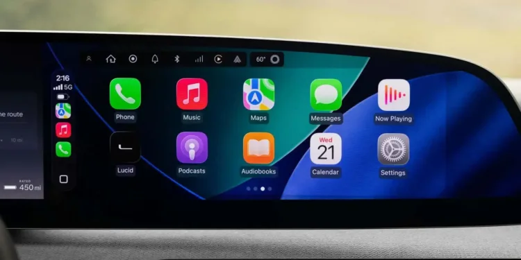 Apple Carplay Lucid Gravity