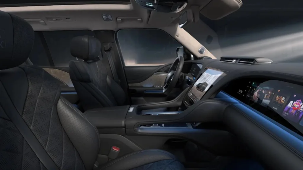 Byd Yangwang U8 Wnetrze Wyciek 01