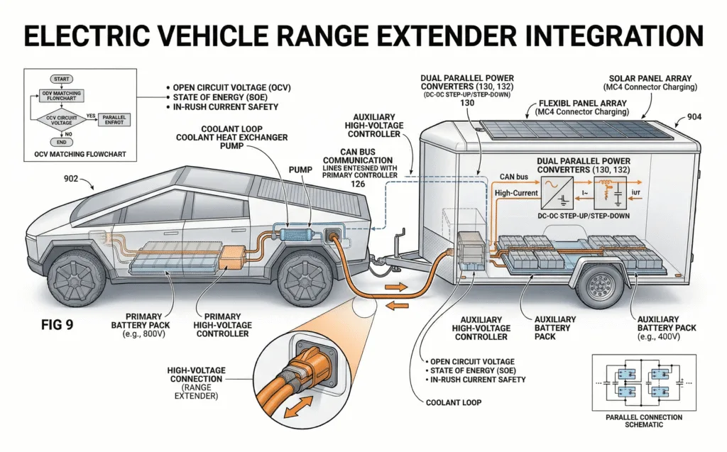 Przyczepka Tesla Z Bateria I Cybertruck