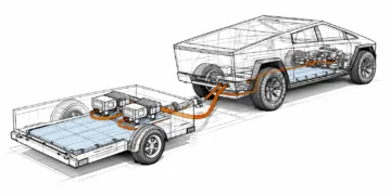 Tesla Przyczepka Z Wbudowana Bateria Patent